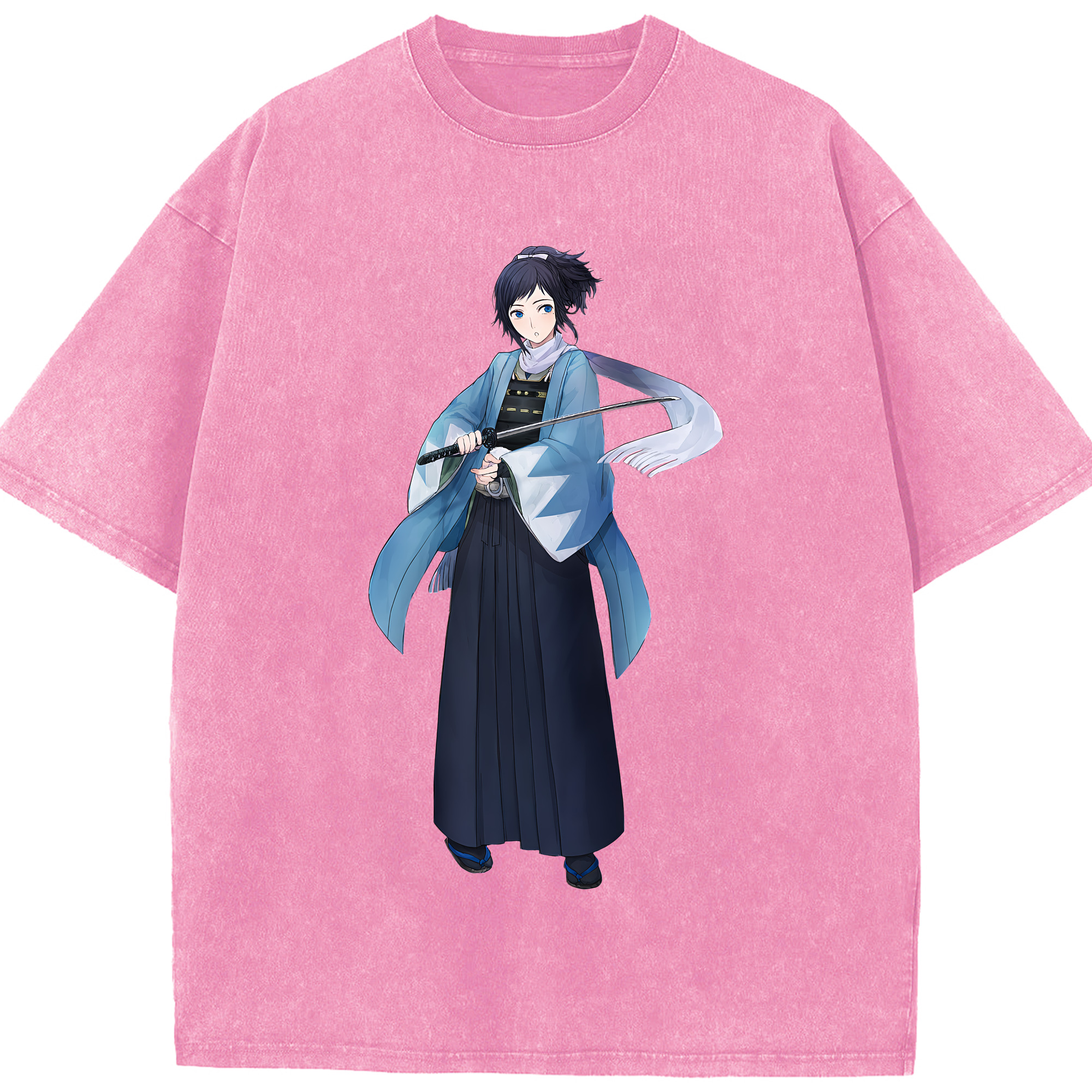 （画像用） 刀剣乱舞 Touken Ranbu 綿100% ヴィンテージ風 半袖Tシャツ（フロントプリント）